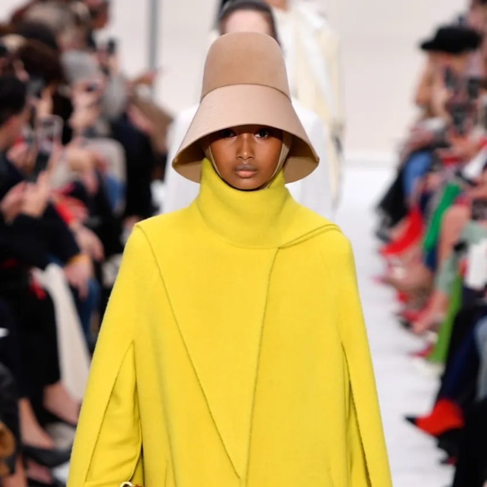 Valentino Fall RTW 2019 tie hat suede and leather